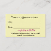 Hair Stylist Scissors - Moderne Visitenkarte (Rückseite)