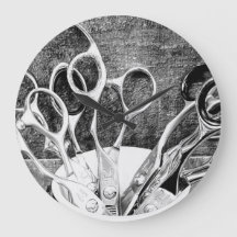 Hair Stylist - Scissors - Wall Clock