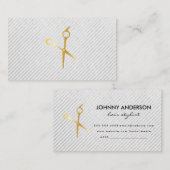 Hair Stylist Silver Scheren | Barber Hair Care Terminkarte (Vorne/Hinten)