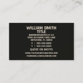 Hair Stylist Stilvolle Elegante Visitenkarte (Rückseite)