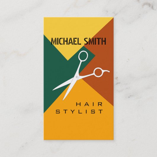 Hair Stylist Termin Retro Farbmuster #10 (Vorderseite)