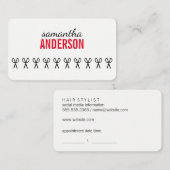 Hair Stylist Terminkarte (Vorne/Hinten)