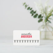 Hair Stylist Terminkarte (Stehend Vorderseite)