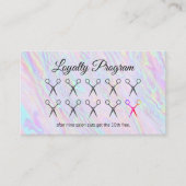 Hair Stylist | Treueprogramm | Rainbow Liquid Treuekarte (Vorderseite)