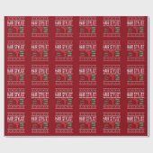 Hair Stylist Ugly Christmas Sweater Geschenkpapier (Flach)