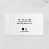 Hair Stylist Venus Goddess & Scissour Beauty Salon Visitenkarte (Rückseite)