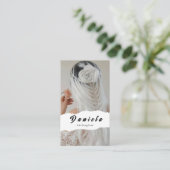 Hair Stylist Visitenkarte (Stehend Vorderseite)