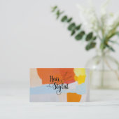 Hair Stylist Visitenkarte (Stehend Vorderseite)