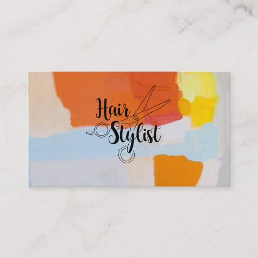 Hair Stylist Visitenkarte (Vorderseite)