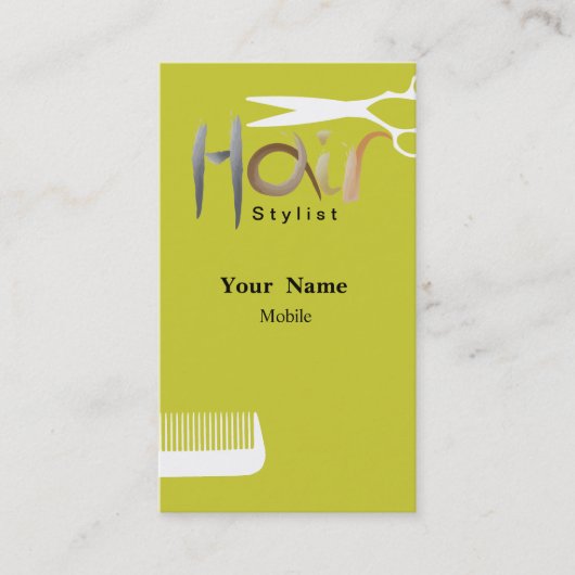 Hair Stylist Visitenkarte (Vorderseite)