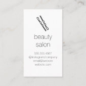 Hair Stylist Visitenkarte (Rückseite)