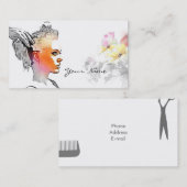 Hair Stylist Visitenkarte (Vorne/Hinten)