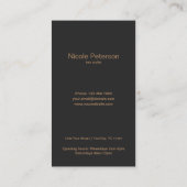 Hair Stylist Visitenkarte (Rückseite)