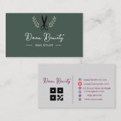 Hair Stylist-Visitenkarten Visitenkarte (Vorne/Hinten)