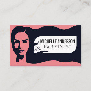 Hair Stylist   Women Beauty Business Card Visitenkarte