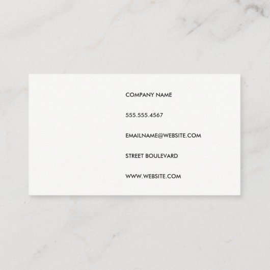 Hair Stylist Wood Visitenkarte (Rückseite)