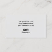 Hair Tattoo Beruflich Scalp Micropigmentation Visitenkarte (Rückseite)