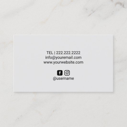 Hair Tattoo Beruflich Scalp Micropigmentation Visitenkarte (Rückseite)