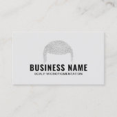 Hair Tattoo Beruflich Scalp Micropigmentation Visitenkarte (Vorderseite)