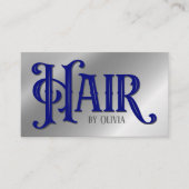 Hair Typograpgy Business Card Visitenkarte (Vorderseite)