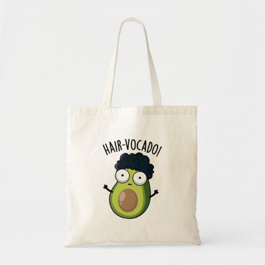 Hair-vocado Funny Avocado Puns Tragetasche (Vorne)