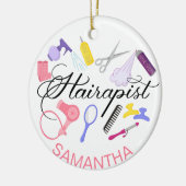 Hairapist Friseur Friseur Stylist Friseur Barber D Keramik Ornament (Links)