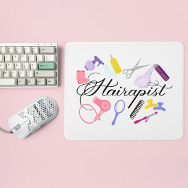 Hairapist Friseur Friseur Stylist Friseur Barber D Mousepad