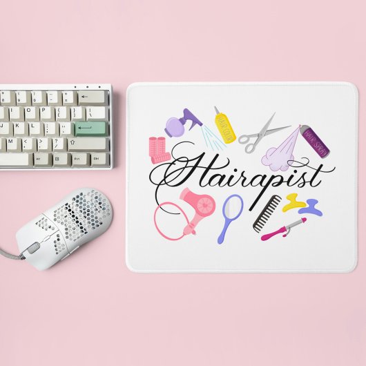 Hairapist Friseur Friseur Stylist Friseur Barber D Mousepad