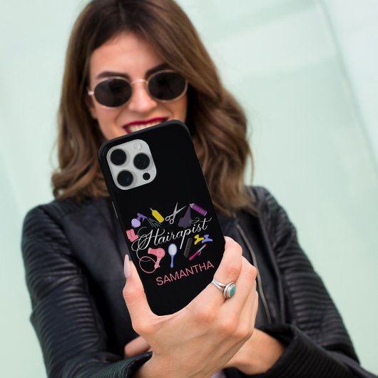 Hairapist Friseur Haar Stylist Barber Black Case-Mate iPhone Hülle
