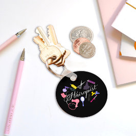 Hairapist Frisör-Frisör-Stylist Barber 2 Schlüsselanhänger