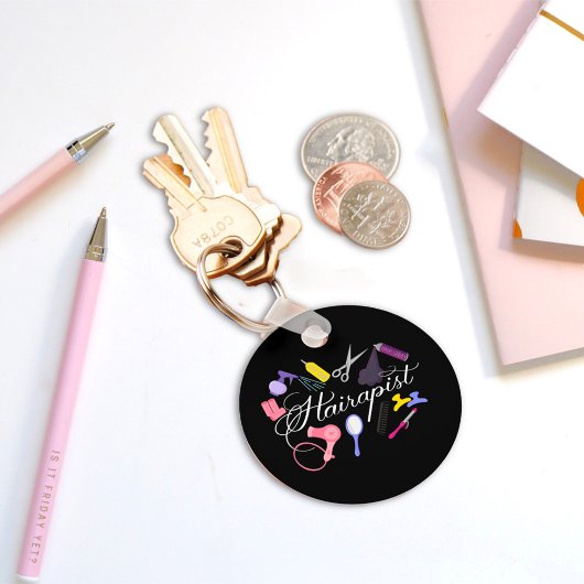 Hairapist Frisör-Frisör-Stylist Barber 2 Schlüsselanhänger