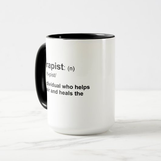 Hairapist Tasse (Vorderseite Links)