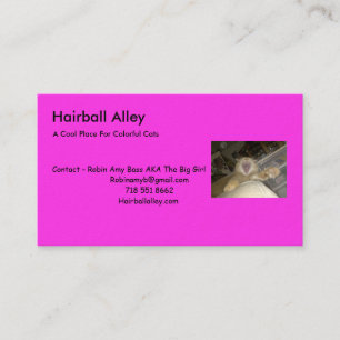 , Hairball-Gasse, ein cooler Platz F… Visitenkarte