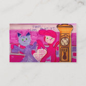 , Hairball-Gasse, ein cooler Platz F… Visitenkarte (Rückseite)