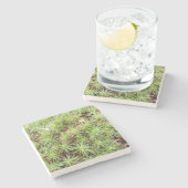 Haircap Moss Stone Coaster Steinuntersetzer (Seitenansicht)