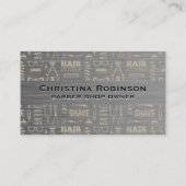 Haircut Barber Pattern Visitenkarte (Vorderseite)
