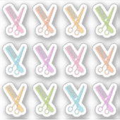 Haircut Erinnerung Comb Scissors Bujo Planner Aufkleber (Vorderseite)