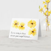 Haircut-Karte Karte (Gelbe Blume)