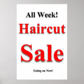 Haircut Sale Beauty Salon Poster (Vorne)