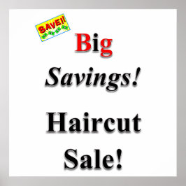 Haircut Sale Poster Matte