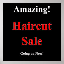 Haircut Sale Poster Matte