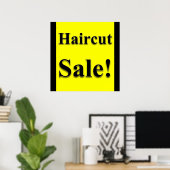 Haircut Sale Poster Matte (Heimbüro)