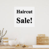 Haircut Sale Poster Matte (Küche)
