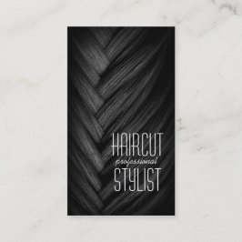 Haircut Stylist Hairdresser Black Business Card Visitenkarte