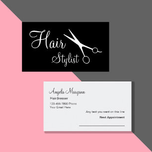 Hairdresser Business Cards Terminkarte
