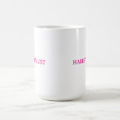 Hairdresser Hairstylist Pink Wedding Gift Favor Kaffeetasse (Mittel)