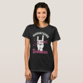 Hairdressing rockstar, funny hair stylist, retro h T-Shirt (Vorne ganz)