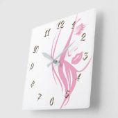 Hairdressy Quadratische Wanduhr (Winkel)
