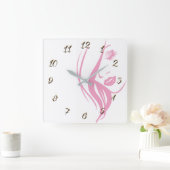 Hairdressy Quadratische Wanduhr (Zuhause)