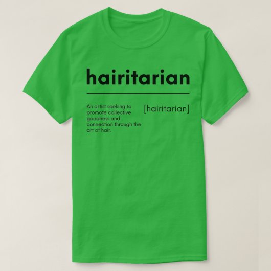 Hairitarian Classic TShirt (Design vorne)